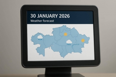 Прогноз погоды в Казахстане на 30 января от РГП "Казгидромет"