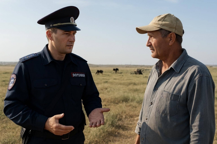 В Актау провели мероприятие «Правопорядок» по профилактике скотокрадства