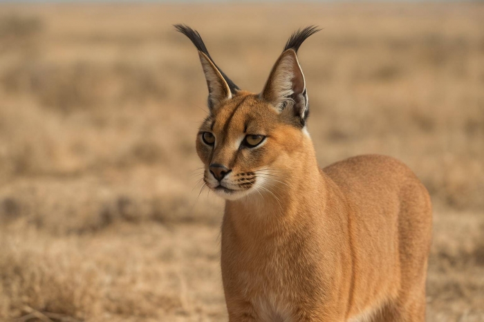 Редкий хищник пустынь Казахстана заснят в Устюртском заповеднике
