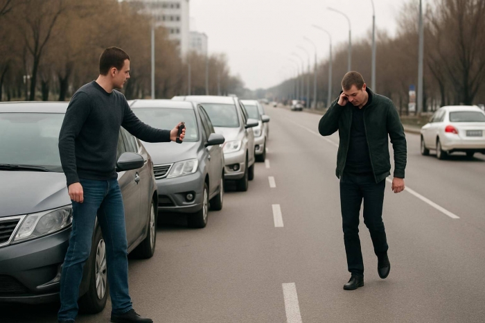 В Алматы дорожный конфликт с применением перцового баллончика произошёл на проспекте Аль-Фараби