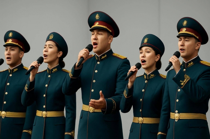 Ансамбль Нацгвардии Казахстана с песней Linkin Park впечатлил экспертов российского шоу