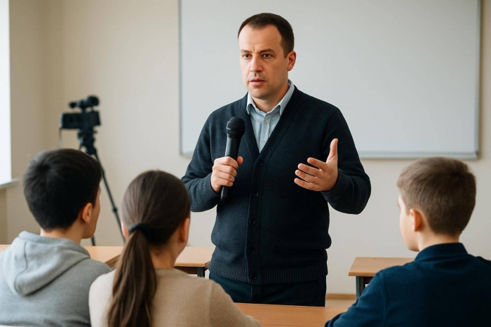 Профилактическая беседа для шестиклассников в рамках акции «Стоп Сталкинг» в Б. Жумалиеве