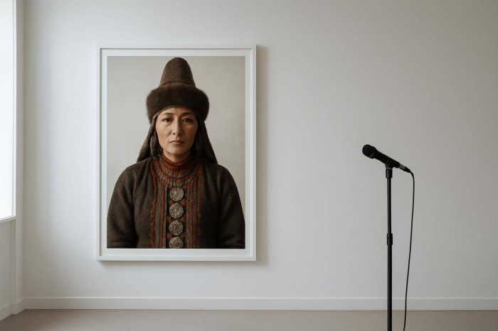 В Актау представили фотовыставку "Дочери Великой степи" с изображениями, созданными ИИ