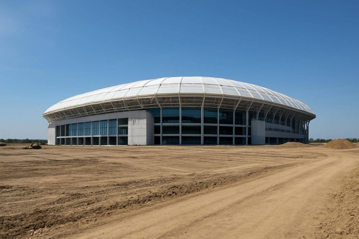 В Атырау началось строительство стадиона категории UEFA IV на 12 тысяч мест