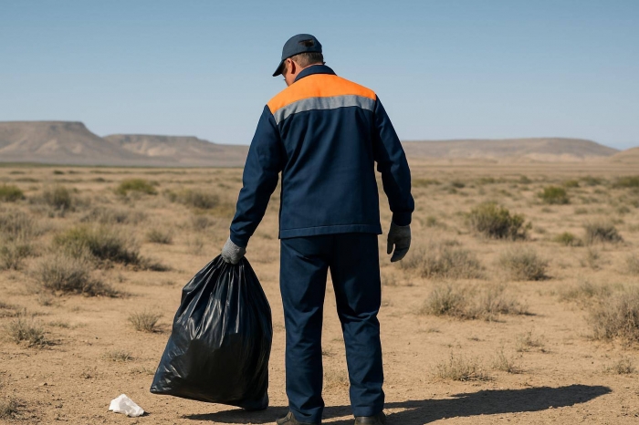 В Мангистауской области продолжается экологическая акция "Таза Қазақстан"