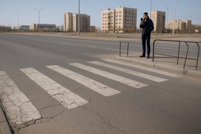 Опасный пешеходный переход в Актау вызывает опасения жителей и предпринимателей