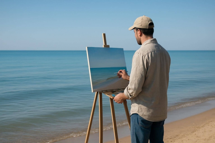 Художник из Актау путешествует по странам ради создания живописных картин