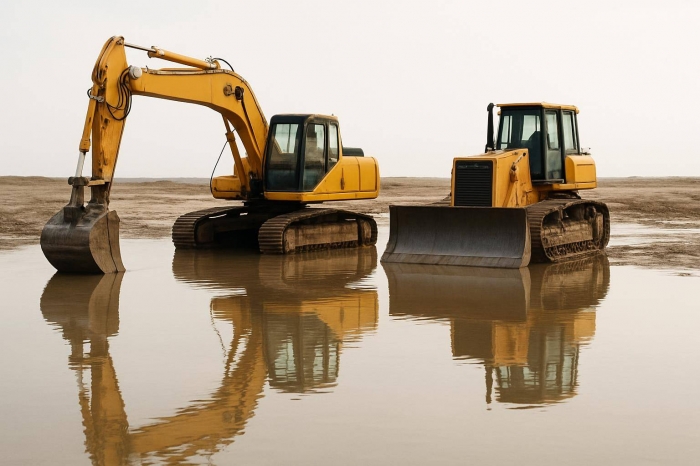 Жанаозен затопило после дождей, военных привлекли к строительству дамбы