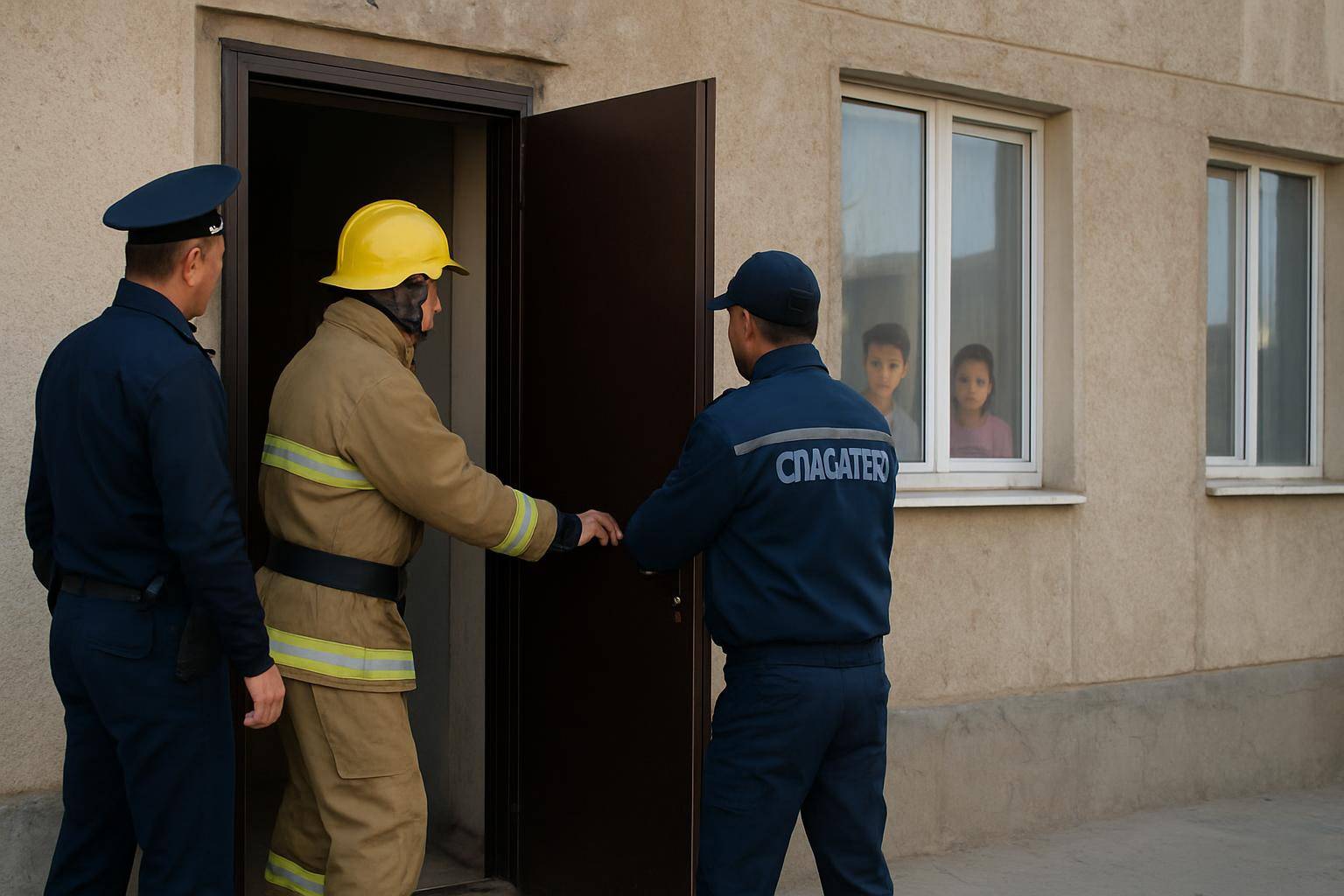 В Жанаозене полицейские спасли двоих детей, запертых в квартире В Жанаозене полицейские спасли двоих детей, запертых в квартире