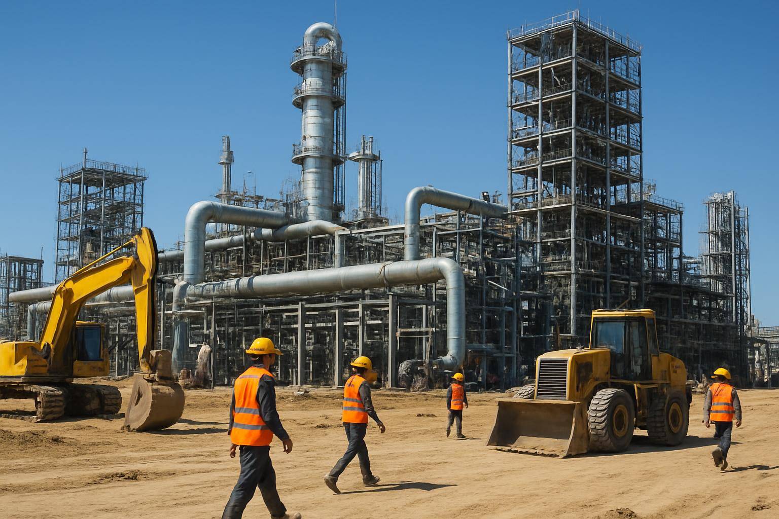 Строительство газоперерабатывающего завода в Жанаозене выполнено на 40%